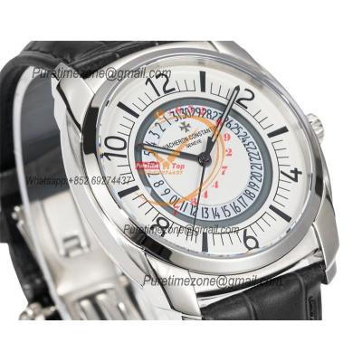 Quai De L'ile 4500S A5100 Automatic Mens Watch Best Edition GRF White Dial Black Leather Strap CHS