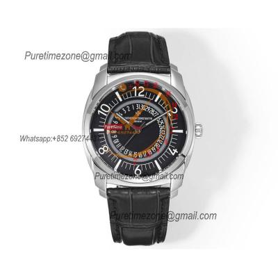 Quai De L'ile 4500S A5100 Automatic Mens Watch Best Edition GRF Black Dial Black Leather Strap CHS