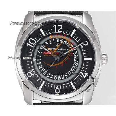 Quai De L'ile 4500S A5100 Automatic Mens Watch Best Edition GRF Black Dial Black Leather Strap CHS