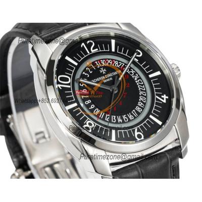 Quai De L'ile 4500S A5100 Automatic Mens Watch Best Edition GRF Black Dial Black Leather Strap CHS