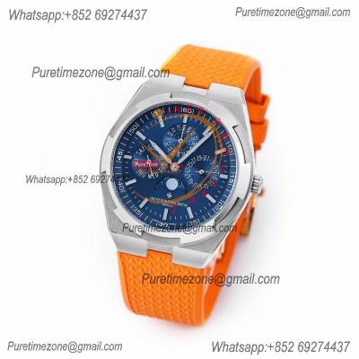 Overseas Perpetual Calendar Moonphase  43200V A1120 Automatic Mens Watch Best Edition TWF SS Blue Dial Rubber  CHS