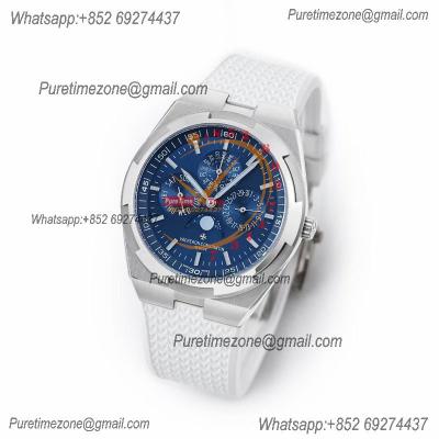 Overseas Perpetual Calendar Moonphase  43200V A1120 Automatic Mens Watch Best Edition TWF  RG Blue Dial Rubber CHS