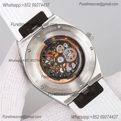 Overseas Perpetual Calendar Moonphase 4300V A1120 Automatic Mens Watch Best Edition TWF SS Skeleton Dial White Rubber