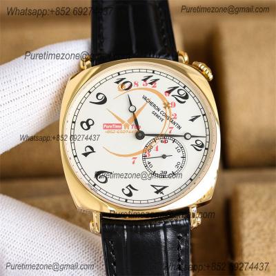 Historiques American 1921 82035 A4400 Automatic Mens Watch Best Edition TWF 40 YG Silver Dial Brown Leather Strap CHS