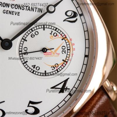 Historiques American 1921 82035 A4400 Automatic Mens Watch Best Edition TWF 40 RG Silver Dial Brown Leather Strap CHS