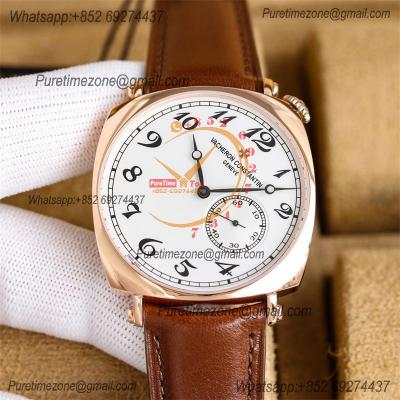 Historiques American 1921 82035 A4400 Automatic Mens Watch Best Edition TWF 40 RG Silver Dial Brown Leather Strap CHS