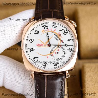 Historiques American 1921 82035 A4400 Automatic Mens Watch Best Edition TWF 40 RG Silver Dial Brown Leather Strap CHS