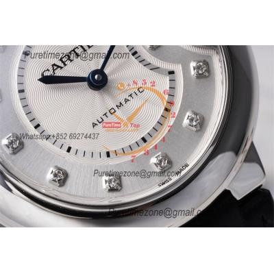 Ballon Bleu W4BB0009 SEIKO NH05A Automatic Womens Watch Best Edition AF 33mm SS White Dial Leather Strap Ladies