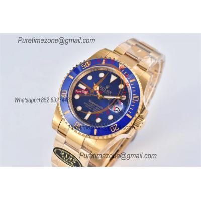 Submariner 116618 VR31355 Automatic Mens Watch Best Edition Clean YG Ceramic Bezel Blue Dial 904L SS Bracelet