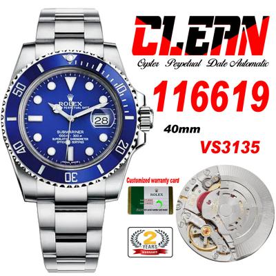 Submariner 116618LB VR3135 Automatic Mens Watch Be...