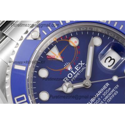 Submariner 116618LB VR3135 Automatic Mens Watch Best Edition Clean Ceramics Bezel Blue Dial 904L SS Bracelet