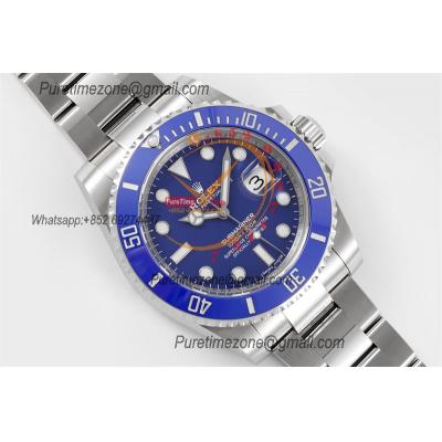 Submariner 116618LB VR3135 Automatic Mens Watch Best Edition Clean Ceramics Bezel Blue Dial 904L SS Bracelet