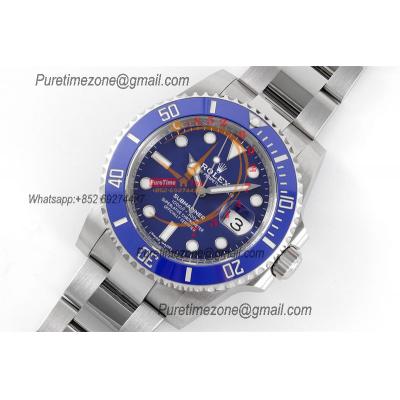 Submariner 116618LB VR3135 Automatic Mens Watch Best Edition Clean Ceramics Bezel Blue Dial 904L SS Bracelet