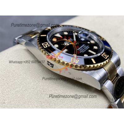 Submariner 126613 VR3235 Automatic Mens Watch Best Edition Clean YG Ceramic Bezel Black Dial 904L SS Bracelet