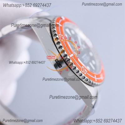 Submariner 116610LN VR3135 Automatic Mens Watch Best Edition Clean Orange Fiber Bezel Black Dial 904L SS Bracelet CHS