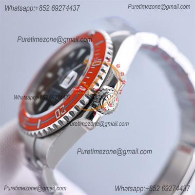 Submariner 116610LN VR3135 Automatic Mens Watch Best Edition Clean Orange Fiber Bezel Black Dial 904L SS Bracelet CHS