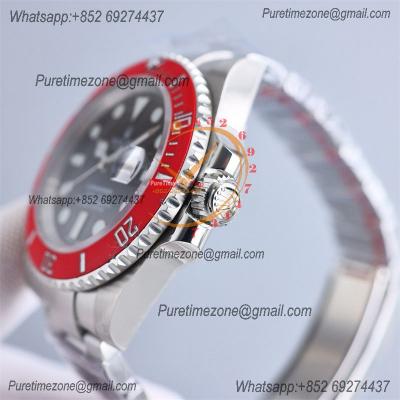 Submariner 116610LN VR3135 Automatic Mens Watch Best Edition Clean Red Fiber Bezel Black Dial 904L SS Bracelet CHS