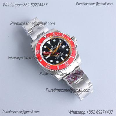 Submariner 116610LN VR3135 Automatic Mens Watch Best Edition Clean Red Fiber Bezel Black Dial 904L SS Bracelet CHS