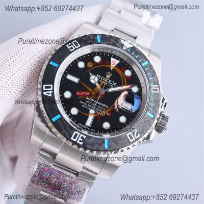 Submariner 116610LN VR3135 Automatic Mens Watch Best Edition Clean Blue Fiber Bezel Black Dial 904L SS Bracelet CHS