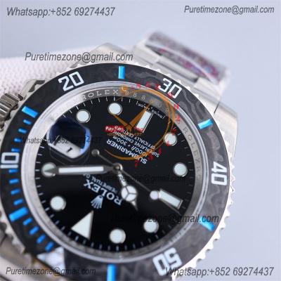 Submariner 116610LN VR3135 Automatic Mens Watch Best Edition Clean Blue Fiber Bezel Black Dial 904L SS Bracelet CHS