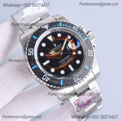 Submariner 116610LN VR3135 Automatic Mens Watch Best Edition Clean Blue Fiber Bezel Black Dial 904L SS Bracelet CHS