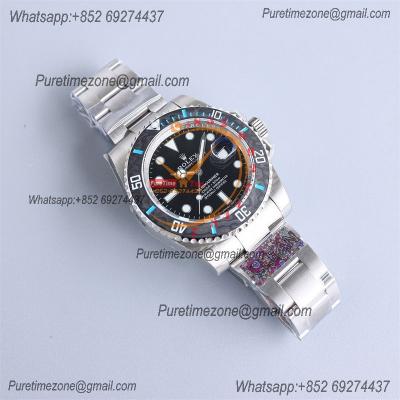 Submariner 116610LN VR3135 Automatic Mens Watch Best Edition Clean Blue Fiber Bezel Black Dial 904L SS Bracelet CHS