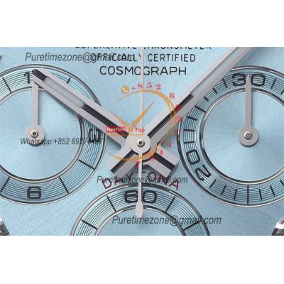 Daytona 116506 SA4130 Automatic Chronograph Mens Watch Best Edition CLEAN V3 ICE Blue Diamonds Dial 904L SS Bracelet CHS