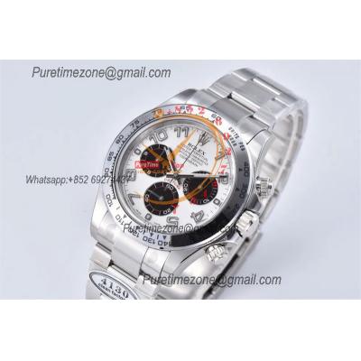 Daytona 116509 SA4130 Automatic Chronograph Mens Watch Best Edition CLEAN  V3 White Stick Dial 904L Steel Bracelet CHS