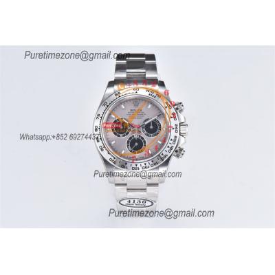 Daytona 116509 SA4130 Automatic Chronograph Mens Watch Best Edition CLEAN  V3 Gray Black Stick Dial 904L SS Bracelet CHS