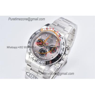 Daytona 116509 SA4130 Automatic Chronograph Mens Watch Best Edition CLEAN  V3 Gray Black Stick Dial 904L SS Bracelet CHS