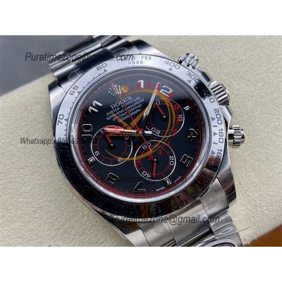 Daytona 116509 SA4130 Automatic Chronograph Mens Watch Best Edition CLEAN  V3 Black Dial 904L Steel Bracelet CHS