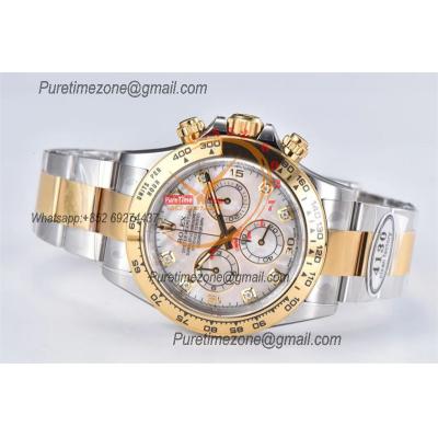 Daytona 116503 SA4130 Automatic Chronograph Mens Watch Best Edition CLEAN  V3 YG MOP Dial 904L SS Bracelet CHS