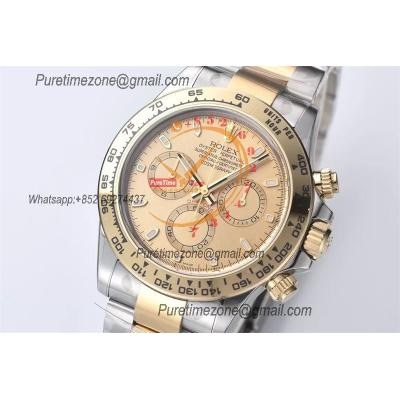 Daytona 116503 SA4130 Automatic Chronograph Mens Watch Best Edition CLEAN V3 YG Champagne Dial 904L SS Bracelet CHS