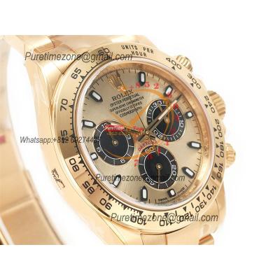 Daytona 116508 SA4130 Automatic Chronograph Mens Watch Best Edition CLEAN  V3 YG Champagne Dial 904L Steel Bracelet CHS