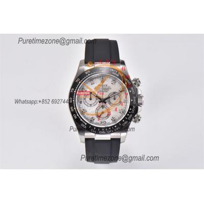 Daytona 116519 SA4130 Automatic Chronograph Mens Watch Best Edition CLEAN V3 SS MOP Diamonds Dial Black Oysterflex Rubbe