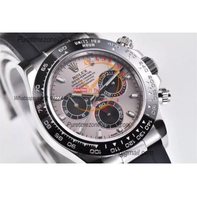 Daytona 116519 SA4130 Automatic Chronograph Mens Watch Best Edition CLEAN V3 SS Gray Dial Black Oysterflex Rubber