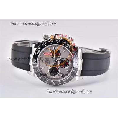 Daytona 116519 SA4130 Automatic Chronograph Mens Watch Best Edition CLEAN V3 SS Gray Dial Black Oysterflex Rubber