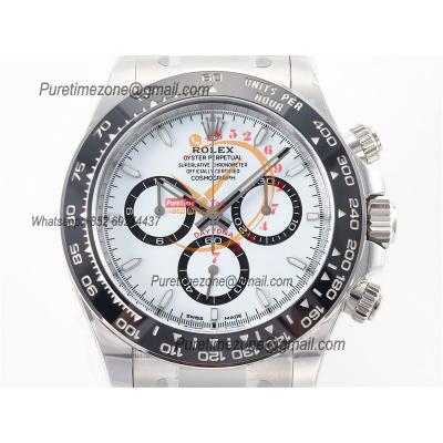 Daytona 126500 SH4131 Automatic Chronograph Mens Watch Best Edition CLEAN White Dial 904L SS Bracelet CHS