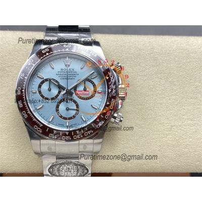 Daytona 126506 SH4131 Automatic Chronograph Mens Watch Best Edition CLEAN ICE Blue Dial 904L Stainless Steel Bracelet CH