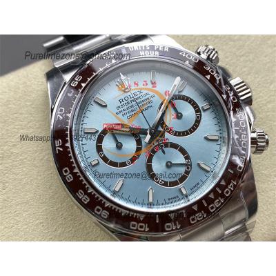 Daytona 126506 SH4131 Automatic Chronograph Mens Watch Best Edition CLEAN ICE Blue Dial 904L Stainless Steel Bracelet CH