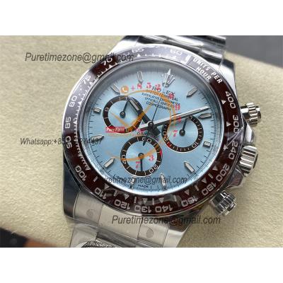 Daytona 126506 SH4131 Automatic Chronograph Mens Watch Best Edition CLEAN ICE Blue Dial 904L Stainless Steel Bracelet CH