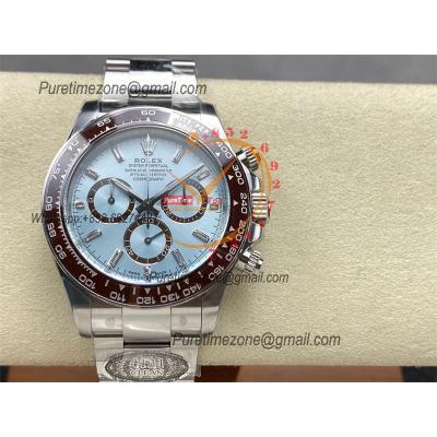 Daytona 126506 SH4131 Automatic Chronograph Mens Watch Best Edition CLEAN ICE Blue Crystral Dial 904L Stainless Steel Br