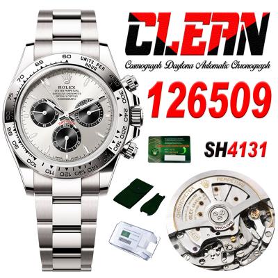 Daytona 126509 SH4131 Automatic Chronograph Mens Watch Best Edition CLEAN Gray Dial 904L Stainless Steel Bracelet CHS