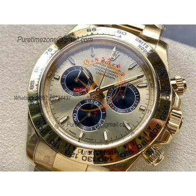 Daytona 126508 SH4131 Automatic Chronograph Mens Watch Best Edition CLEAN YG Champagne Dial 904L SS Bracelet CHS