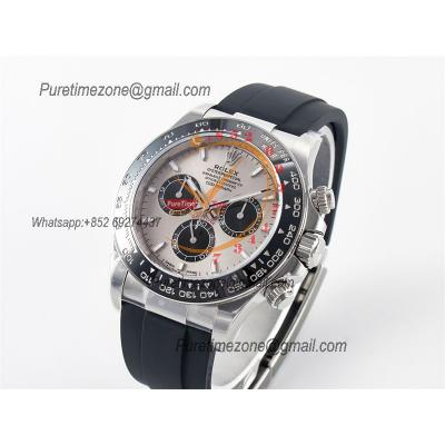 Daytona 126519 SH4131 Automatic Chronograph Mens Watch Best Edition CLEAN SS Gray Dial Black Oysterflex Rubber CHS