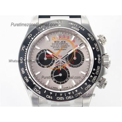 Daytona 126519 SH4131 Automatic Chronograph Mens Watch Best Edition CLEAN SS Gray Dial Black Oysterflex Rubber CHS