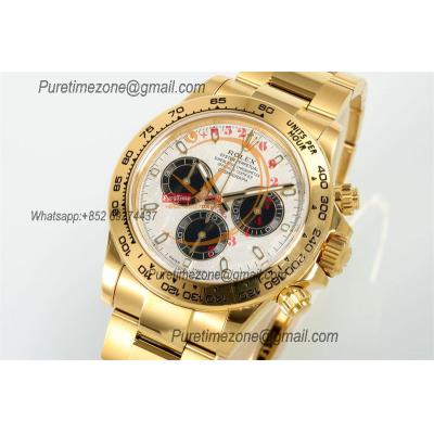 Daytona 116508 DD4130 Automatic Chronograph Mens Watch Best Edition N6F YG Real Meteorite Dial 904L SS Bracelet CHS