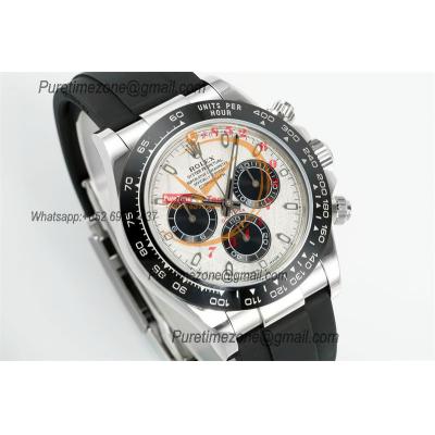 Daytona 116519 DD4130 Automatic Chronograph Mens Watch Best Edition N6F Real Meteorite Dial Black Oysterflex Rubber