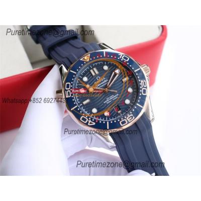 Special Prices Seamaster Diver 300M A21J Automatic Mens Watch 42 RG Ceramics Bezel Blue Dial Rubber Strap CHS