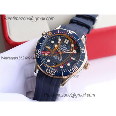 Special Prices Seamaster Diver 300M A21J Automatic Mens Watch 42 RG Ceramics Bezel Blue Dial Rubber Strap CHS